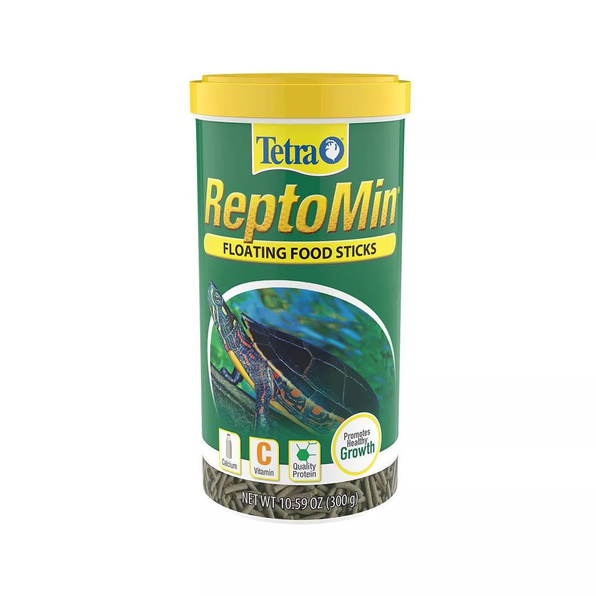 Tetra Reptomin Floating Food Sticks for Aquatic Turtles, Newts and Frogs Fish Flavor Dry Reptile Food - 10.59oz